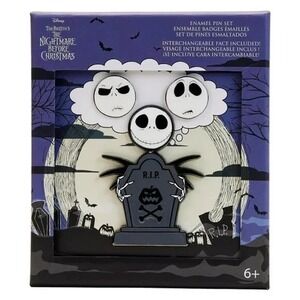 Loungefly The Nightmare Before Christmas Jack Skellington Mixed Emotions Pin Set